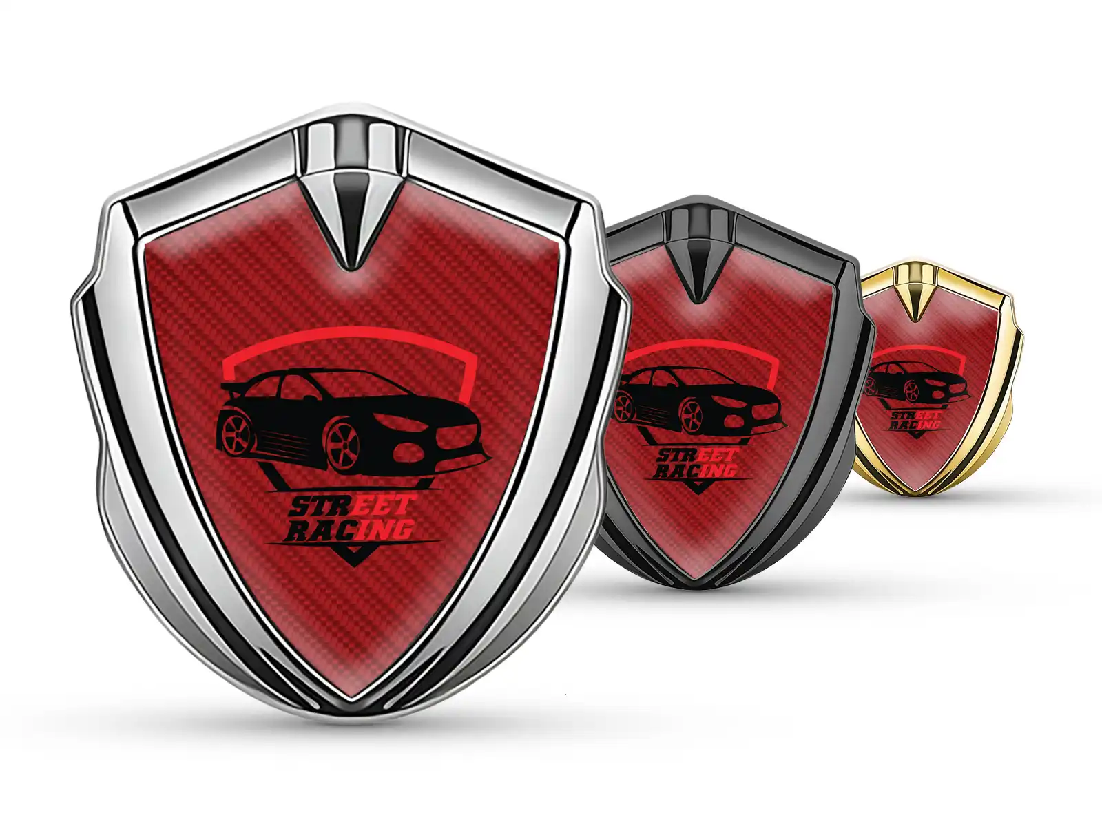Badge Self Adhesive Max Design Stainless Steel